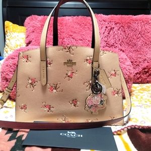 Coach Charlie Carryall in Floral Bouquet